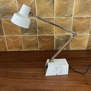 Vintage Tensor Articulating Mini Desk Lamp 1960s White